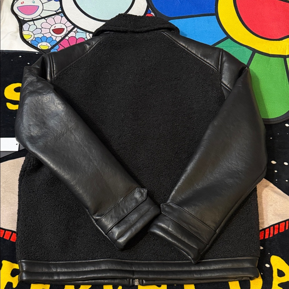 GUESS
Men's Faux-Leather Fleece-Trimmed Jacket - Picture 15 of 16